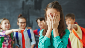 Image of Girl Getting Bullied at School