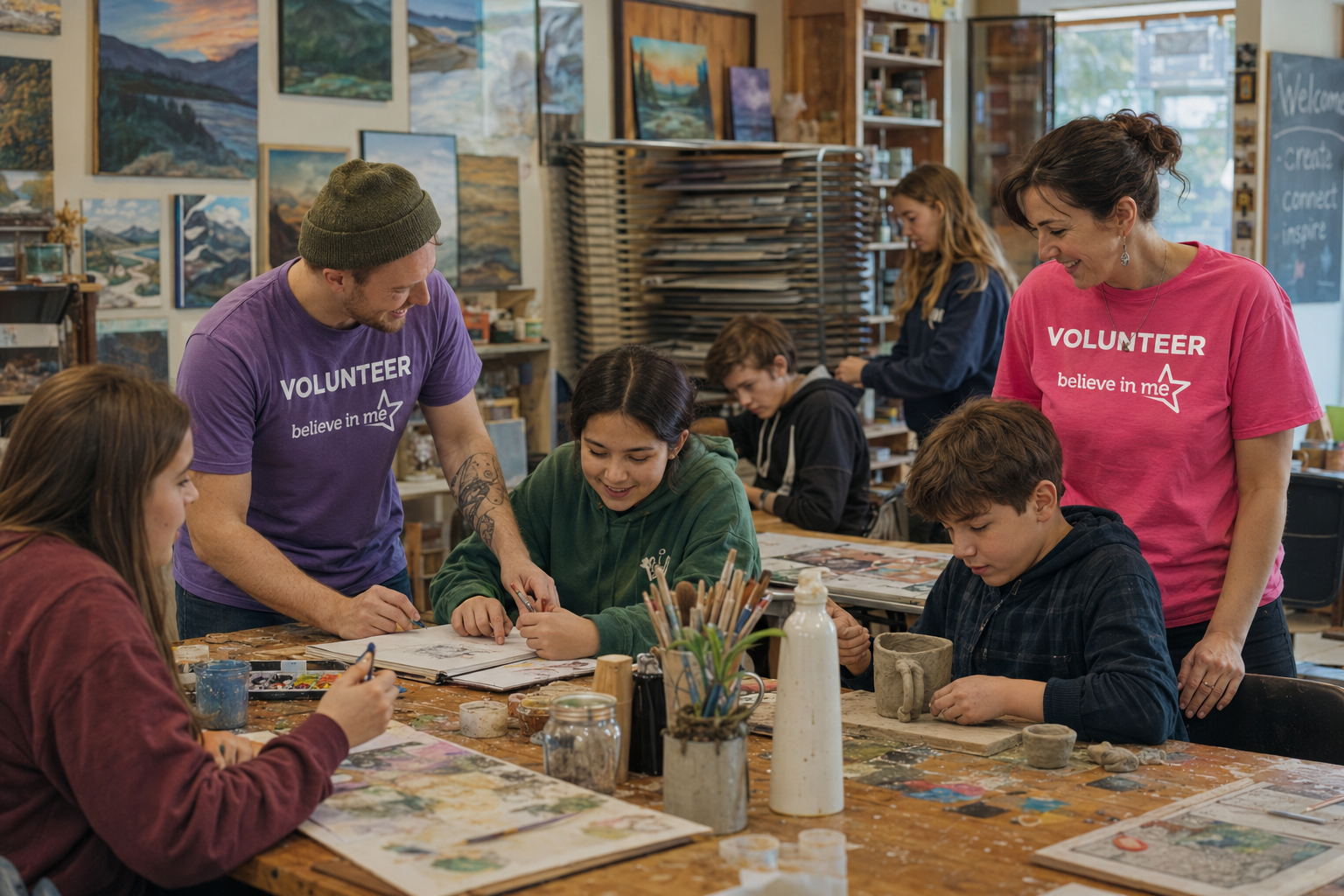 Art studio programming in the Inland Northwest representing youth enrichment