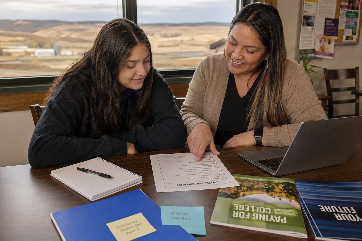 Palouse college readiness support with education materials