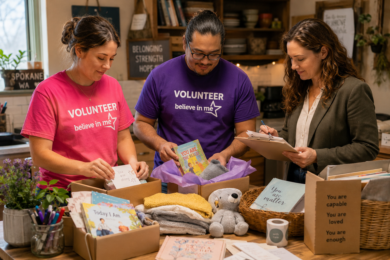 Spokane family support scene representing love and belonging